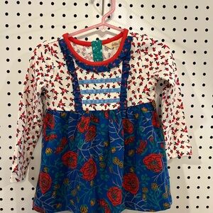 Matilda Jane Red and Blue Floral Dress